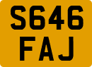 License plate of the United Kingdom, 1983 year system