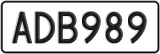 License plate of New Zealand, ABC1(23)