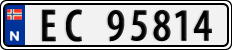 License plate of Norway, Cars