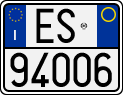 License plate of Italy, Motorcycles (1994 year series)