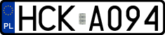 License plates of Poland, Authorities