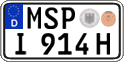German license plate, Plates for oldtimers (type 