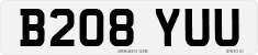 License plate of the United Kingdom, 1983 year system