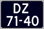 License plate of the Netherlands, Imported oldtimers (cars)