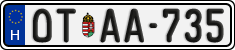 license plates of Hungary, Oldtimers (2022)