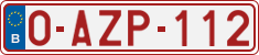 License plate of Belgium, Regular plates (2010)