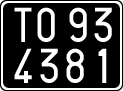 License plate of Italy, Cars (1927 year series)