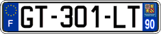French license plate, SIV (ordinary)