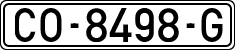 License plates of Spain, 1971 year series