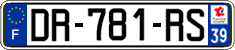French license plate, SIV (ordinary)