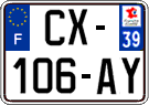French license plate, SIV (ordinary)