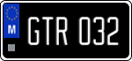 License plate of Malta, Oldtimers (ABC 123)