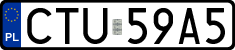 License plates of Poland, Regular car plates