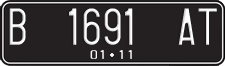 License plate of Indonesia, Regular plates