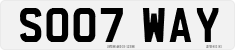 License plate of the United Kingdom, 2001 year system