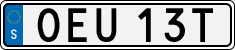 License plate of Sweden, Regular plates