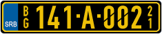 License plate of Serbia, Diplomatic
