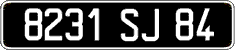 French license plate, FNI
