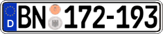 German license plate, Diplomatic
