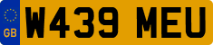 License plate of the United Kingdom, 1983 year system