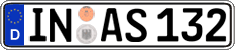 German license plate, Regular plates