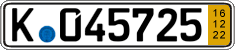 German license plate, Short-term transit plates