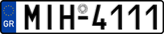 License plate of Greece, Cars
