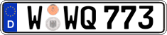 German license plate, Regular plates