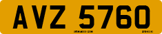 License plate of the United Kingdom, Northern Ireland (1966)