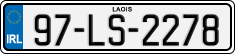 License plate of Ireland, Regular plates