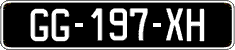French license plate, SIV (oldtimers)