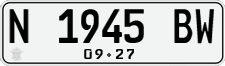 License plate of Indonesia, Regular plates
