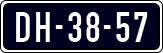 License plate of the Netherlands, Imported oldtimers (cars)