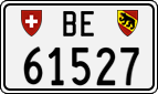 License plate of Switzerland, Cars