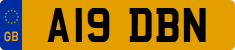 License plate of the United Kingdom, 1983 year system