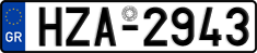 License plate of Greece, Cars