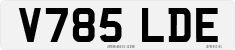 License plate of the United Kingdom, 1983 year system