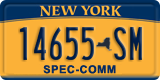 New York, Specialty plates (12345-AB)