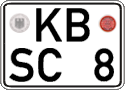 German license plate, Regular plates