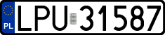 License plates of Poland, Regular car plates