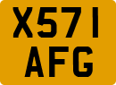 License plate of the United Kingdom, 1983 year system