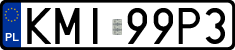 License plates of Poland, Regular car plates