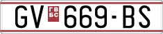 License plate of North Macedonia, Regular plates (1993)