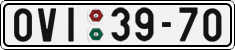 License plate of the Czech Republic, Cars (1960)