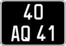 French license plate, FNI