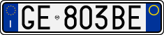 License plate of Italy, Cars (1994 year series)