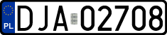 License plates of Poland, Regular car plates