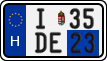 license plates of Hungary, Temporary (2022)
