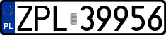 License plates of Poland, Regular car plates
