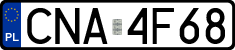 License plates of Poland, Regular car plates